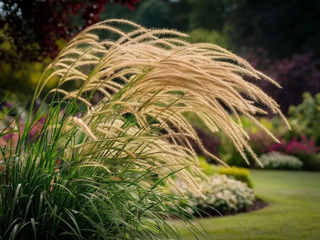 Miskantai Miscanthus giganteus