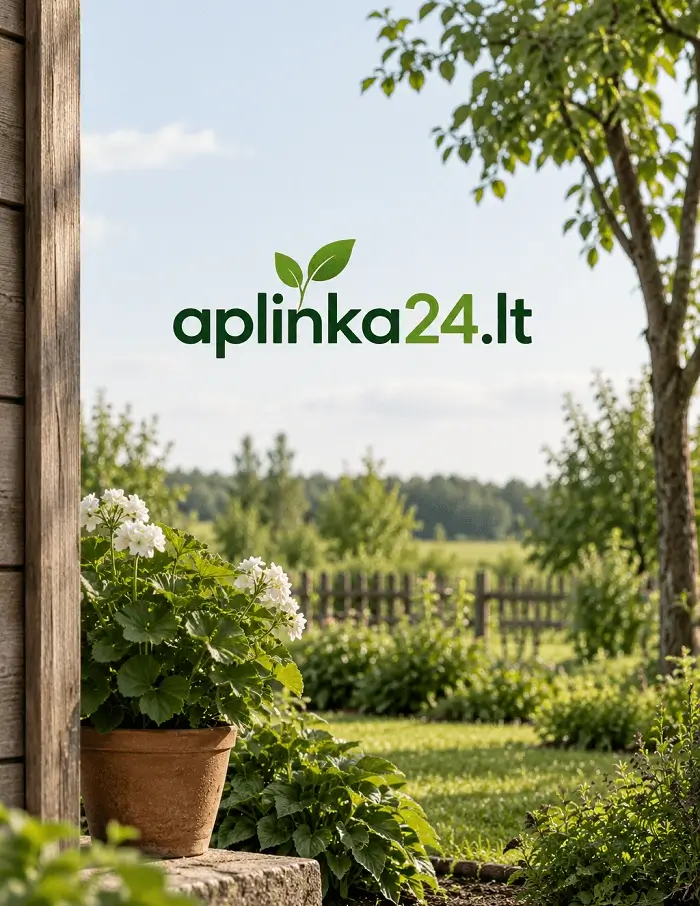 aplinka24 sodas daržas gėles Sodas ir daržas su žydinčiais augalais